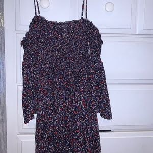 Purple flower romper